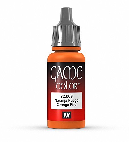 Vallejo Game Color Orange Fire Paint, 17ml