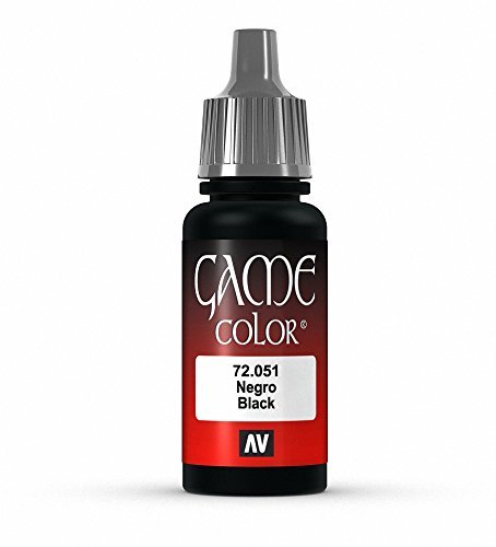 Vallejo Black Game Color paint, 17ml