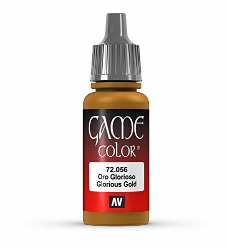 Vallejo Game Color Glorious Gold Paint, 17ml