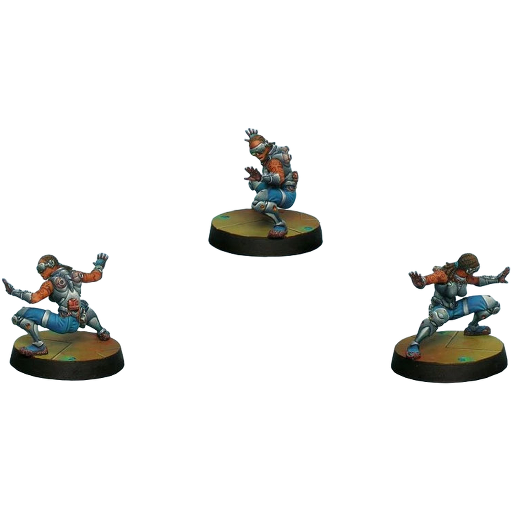 PanOceania: Croc Men (Hacker) (Custom Painted) (Assembled)