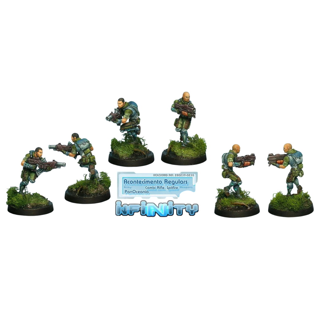 PanOceania: Acontecimento Regulars (Spitfire, Combi Rifle) (Custom Painted) (Assembled)