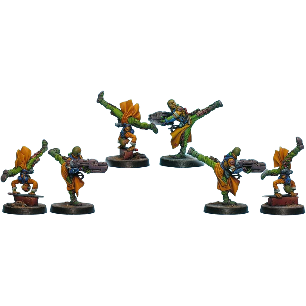 Yu Jing: Shaolin Warrior Monks (Combi Rifle,Chain Rifle) (Custom Painted) (Assembled)