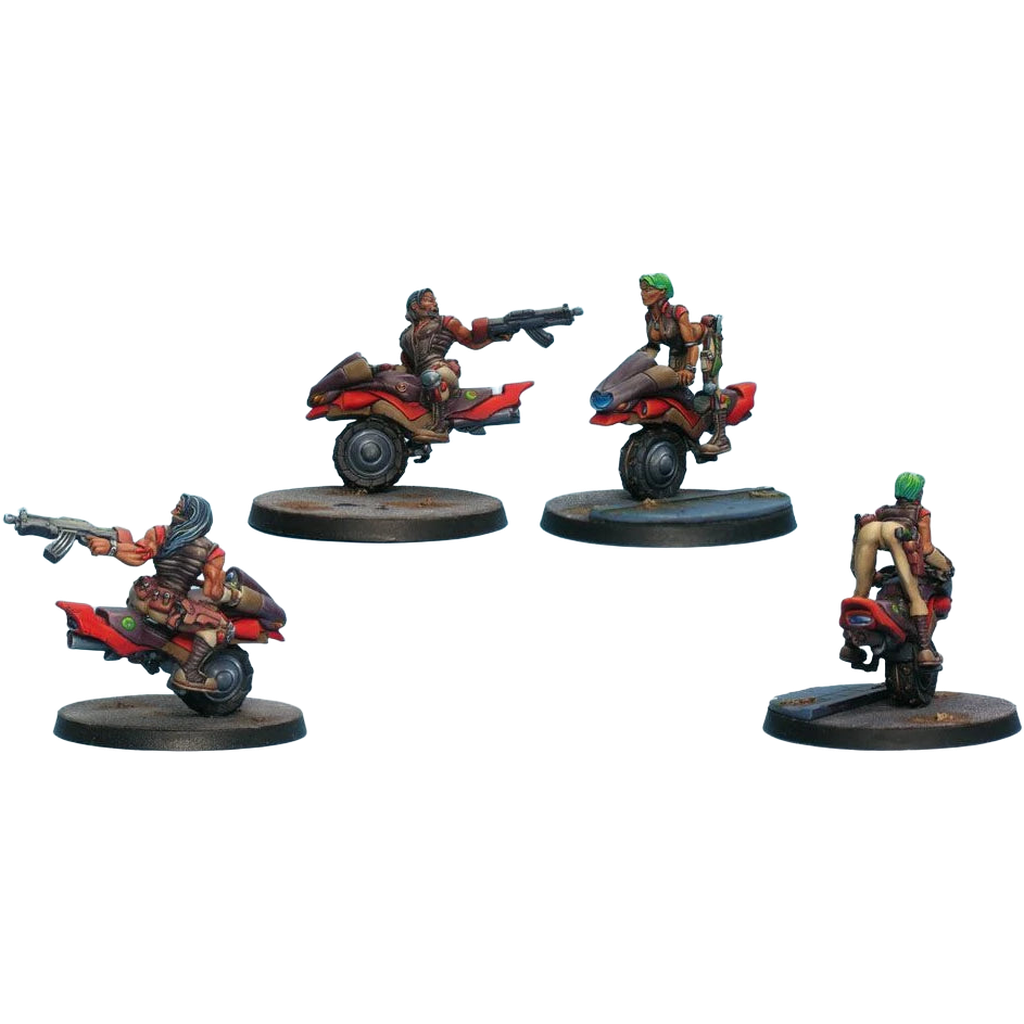 Haqqislam: Kum Motorized Troops (Mono-wheel motorcycles) (Custom Painted) (Assembled)