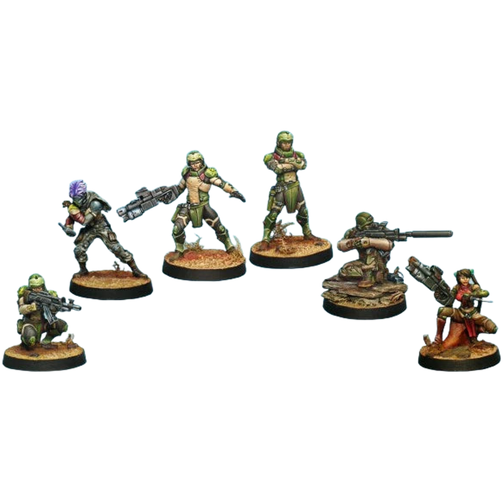 Haqqislam: QAPU KHALQI, HAQQISLAM SECTORIAL STARTER PACK (6) (Unpainted) (Assembled)
