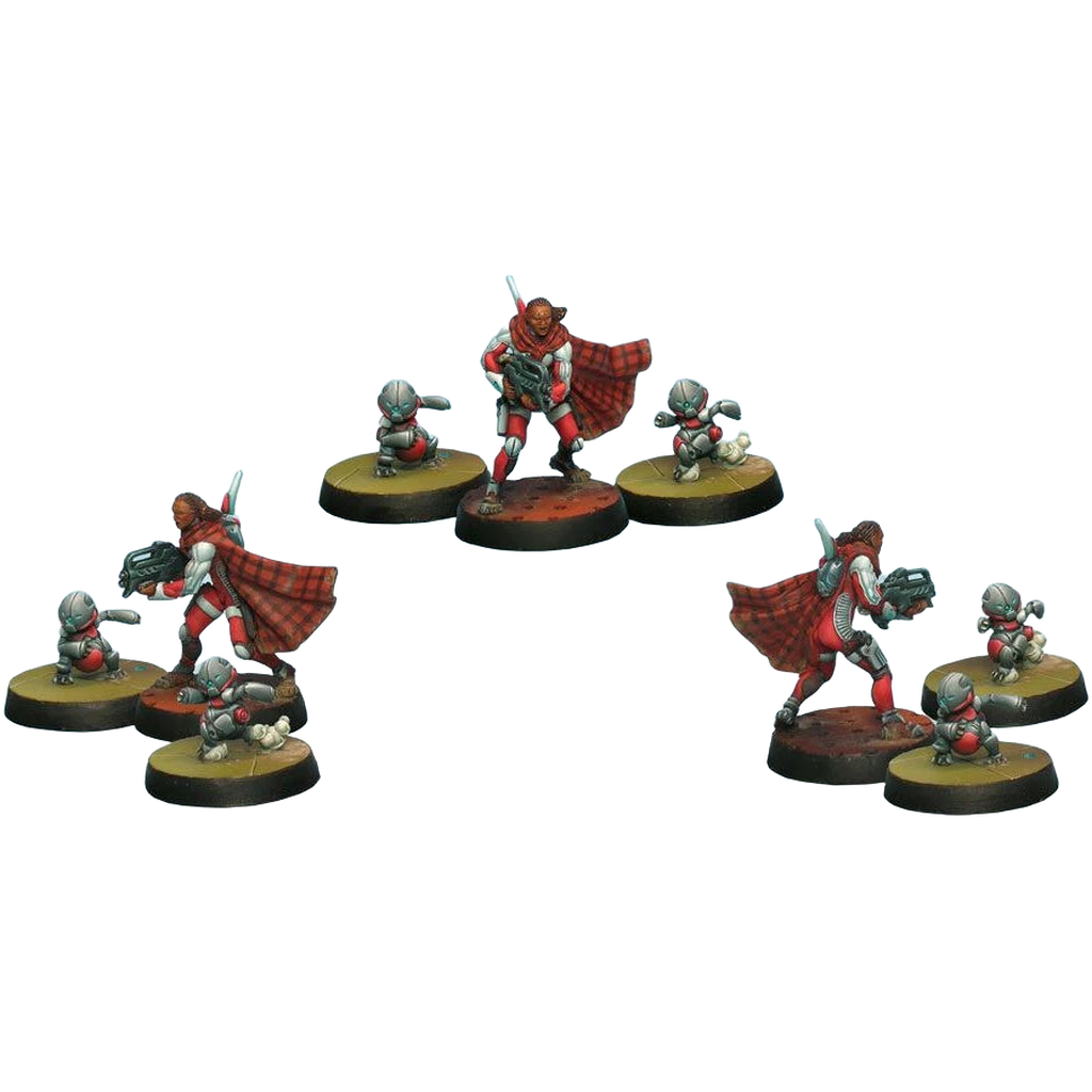 Nomads: Moran, Maasai Hunter (Boarding Shotgun, CrazyKoalas) (3) (Unpainted) (Assembled)