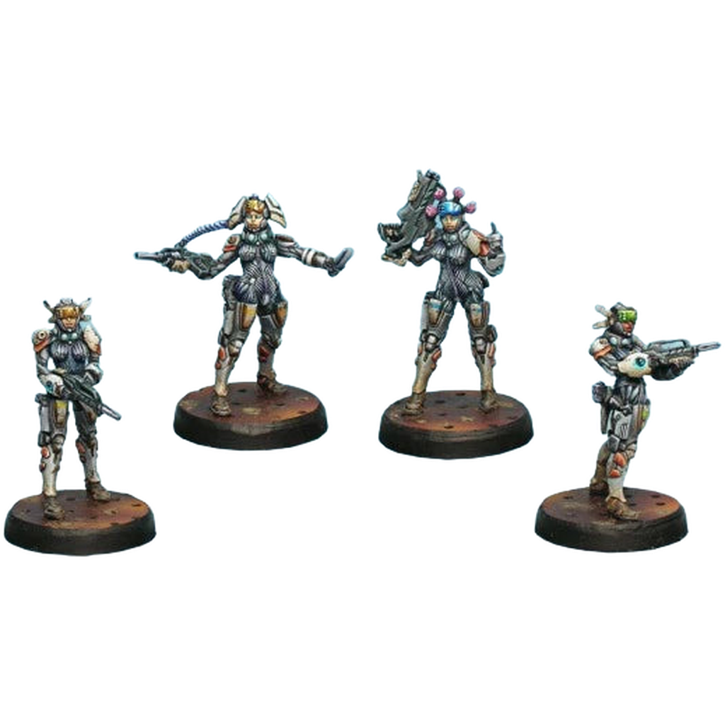 Nomads: Riot Grrls (4) (Unpainted) (Assembled)
