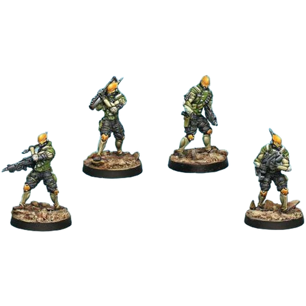 Mercenaries: Druze Shock Team (4) (Custom Painted) (Assembled)