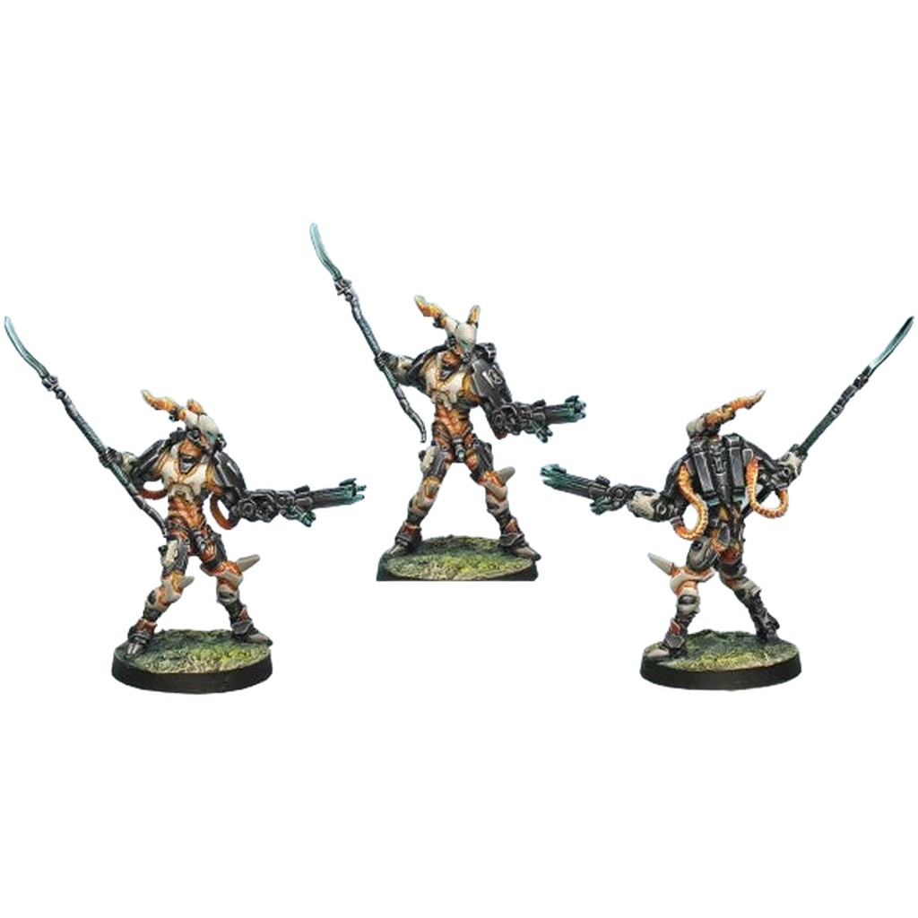Tohaa: ECTROS REGIMENT (HMG) (Unpainted) (Assembled)