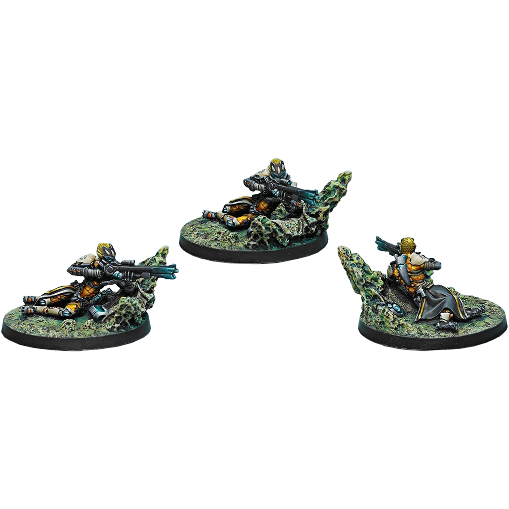 Tohaa: Nikoul Unit (Sniper - Zap) (Unpainted) (Assembled)