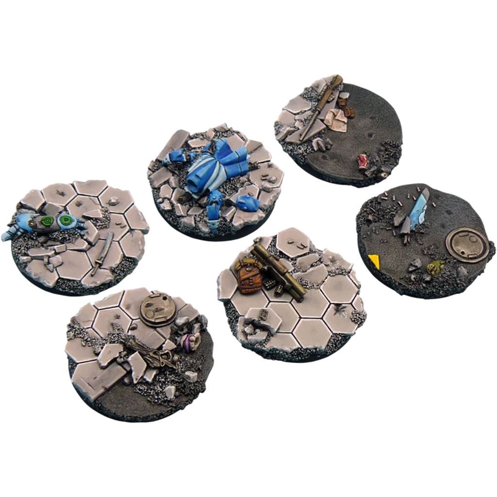 Urban Flight Bases, round 40mm (Custom Painted) (Assembled)