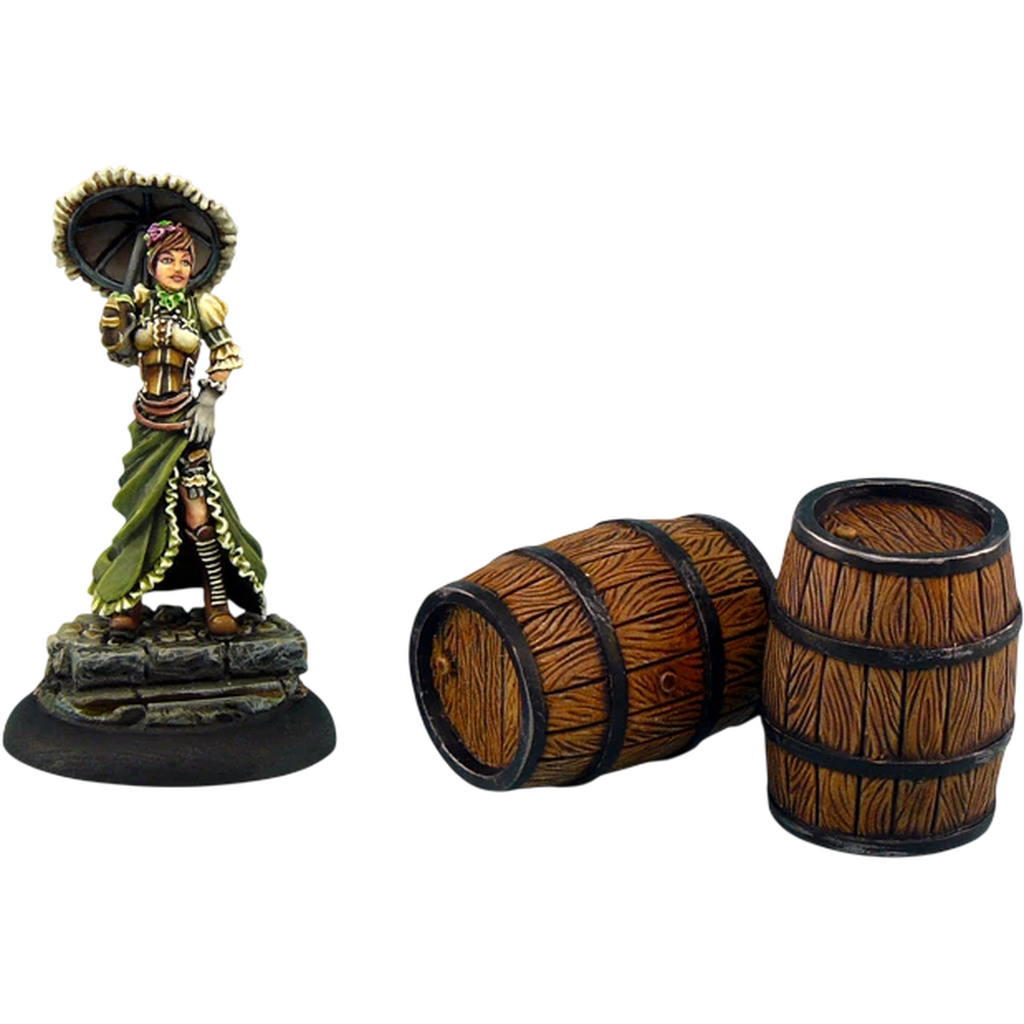 Large Wooden Barrels (New in Box)