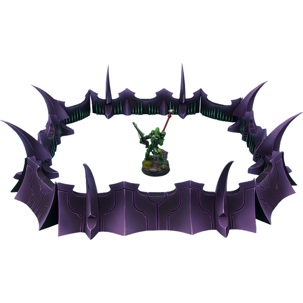 Dark Temple Fortification Set (Unpainted) (Assembled)