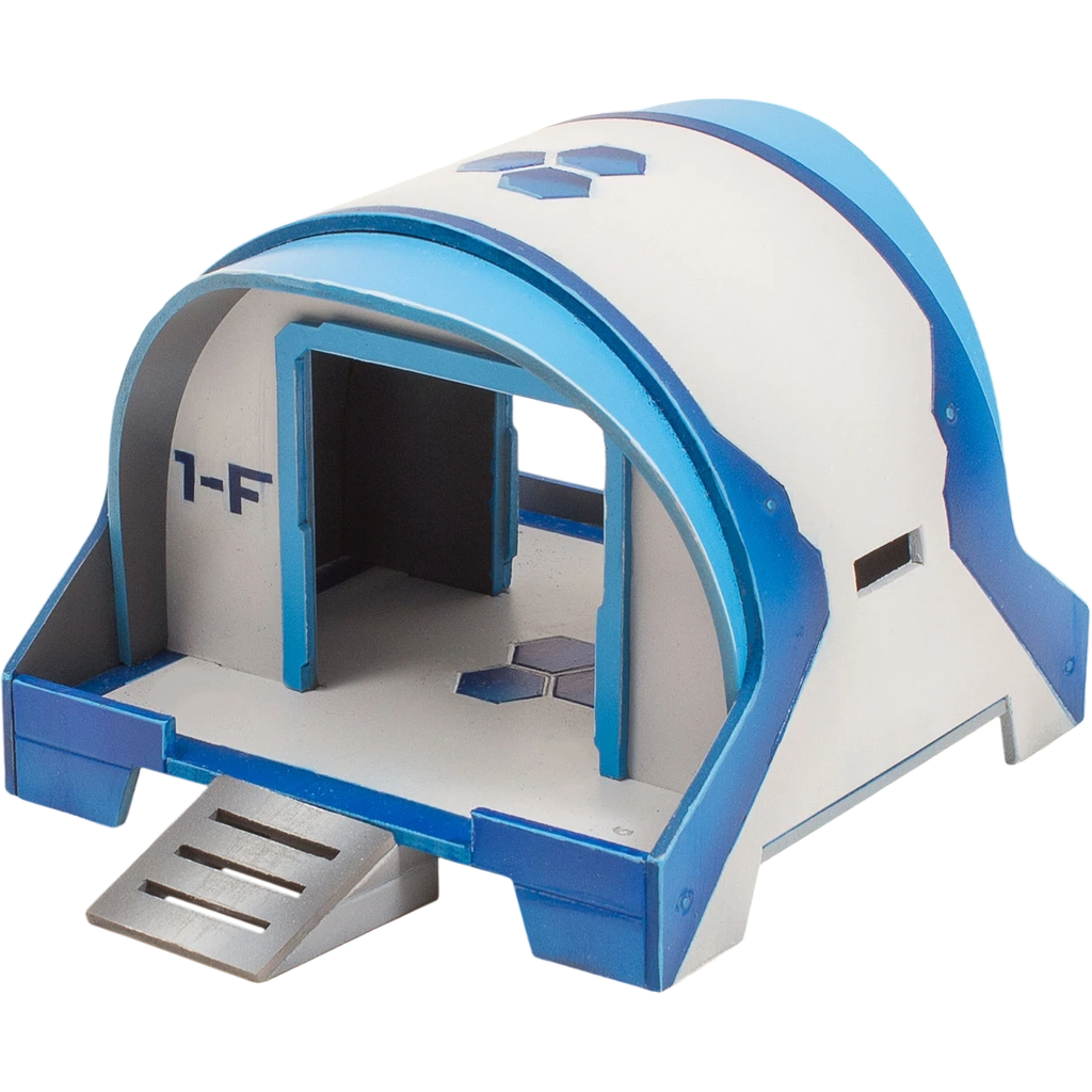 TME- Curved Modular Building (Unpainted) (Assembled)