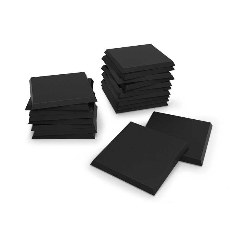 Green Stuff World Black Plastic Bases Square 30mm 12772