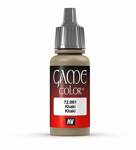 Vallejo Game Color Khaki Paint, 17ml