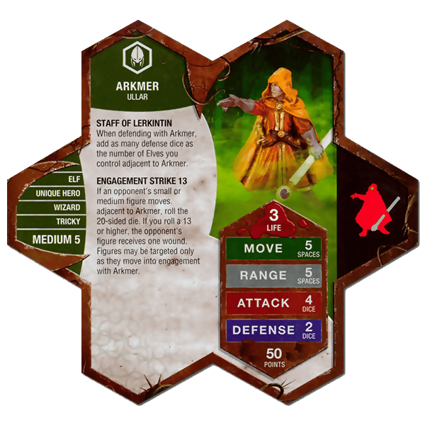 Arkmer Prepainted Miniature's Army Card From Heroscape Expansion Set: Defenders of Kinsland (Wave 8) on Wargame Trader