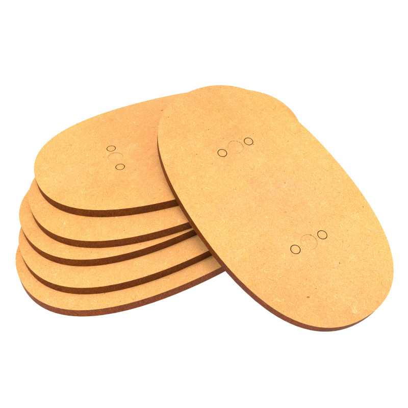 Green Stuff World MDF Bases - AOS Oval 90x52mm 9199