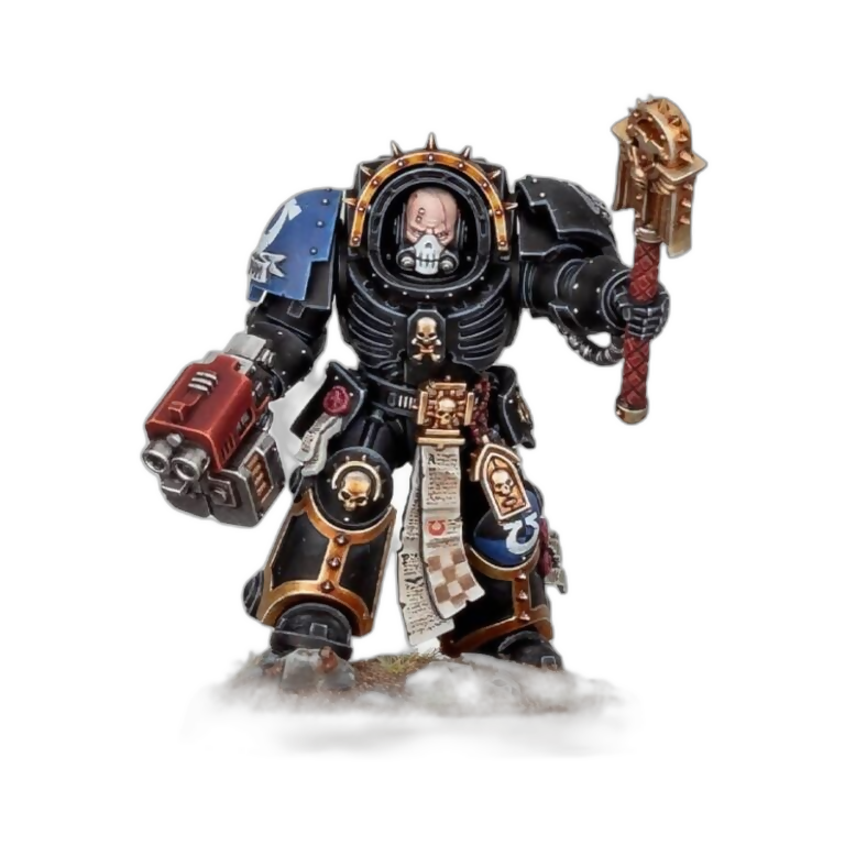 Chaplain in Terminator Armor New In Box Chaplain in Terminator Armor, First Release Year: 2023. Material: Plastic. Factions On Wargame Trader