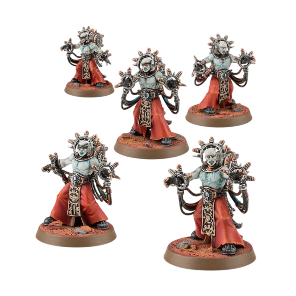 Adeptus Mechanicus Corpuscarii Electro-Priests (Custom Painted) (Assembled)