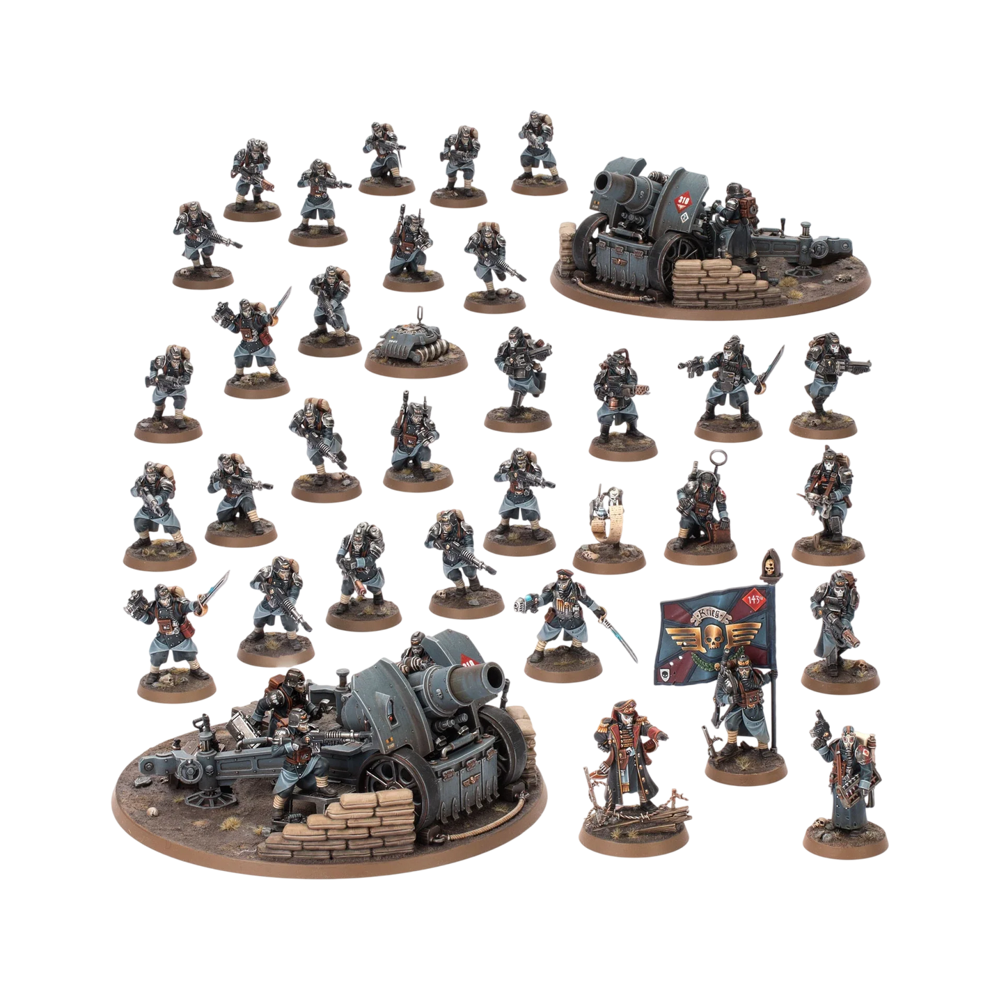 Astra Militarum Battleforce: Krieg Siege Platoon (Unpainted) (Assembled)