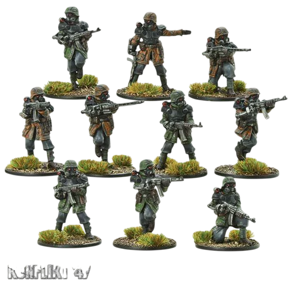 Axis Shocktrooper Squad (Custom Painted) (Assembled)