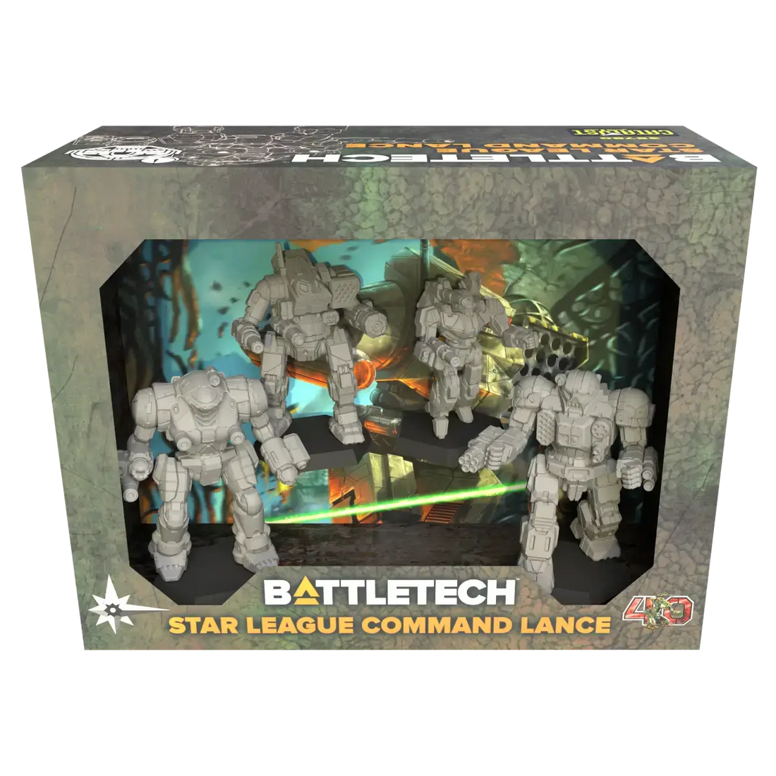 Star League Command Lance (Unpainted) (Assembled) from BattleTech