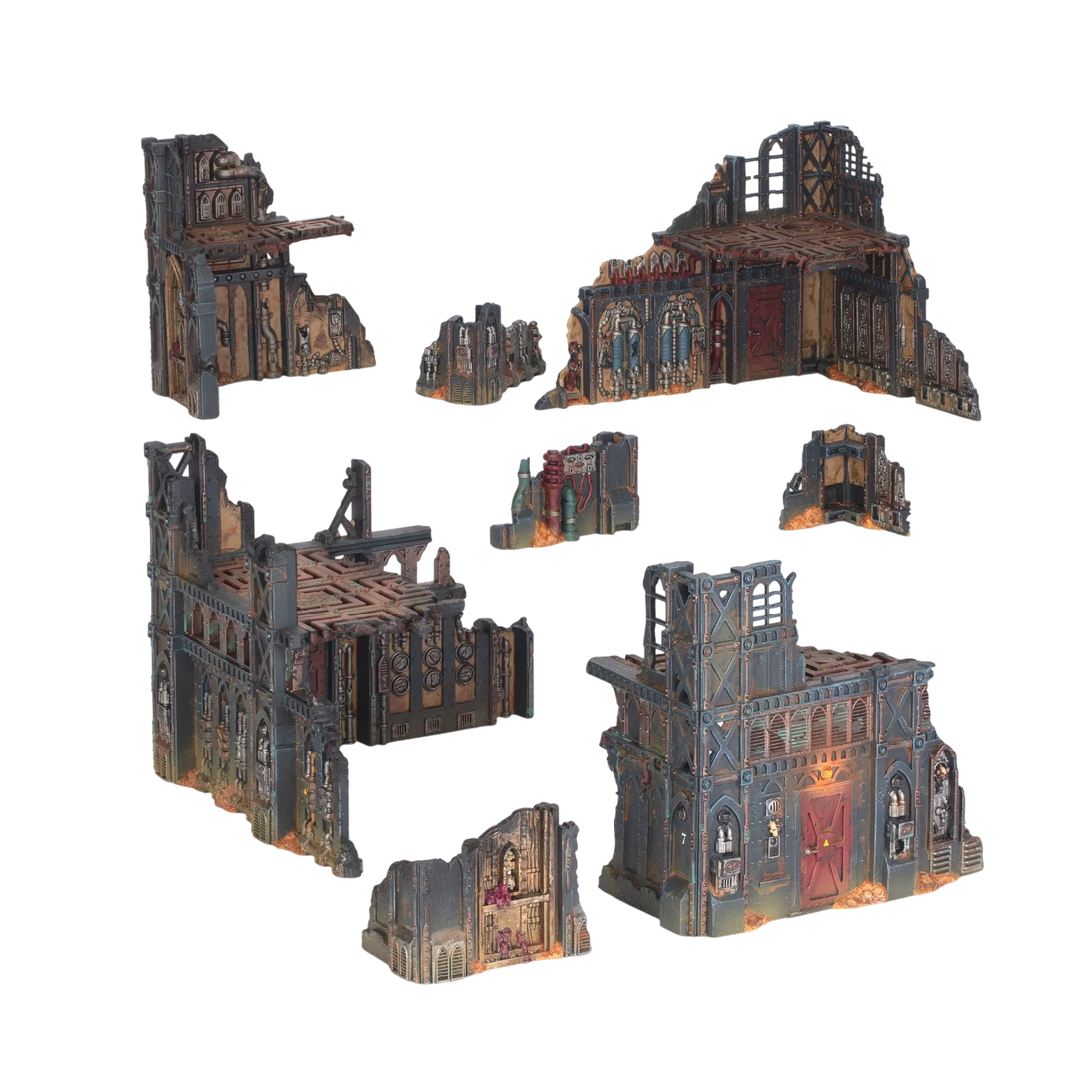 Battlefield Armageddon: Manufactorum Ruins (Custom Painted) (Assembled)