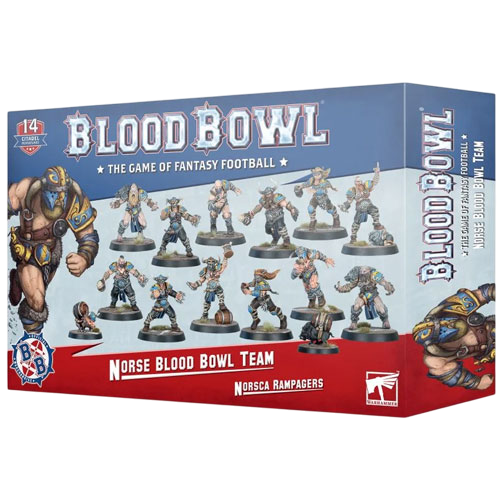 Blood Bowl: Norse Team - Norsca Rampagers (Unpainted) (New in Box/Sprue)