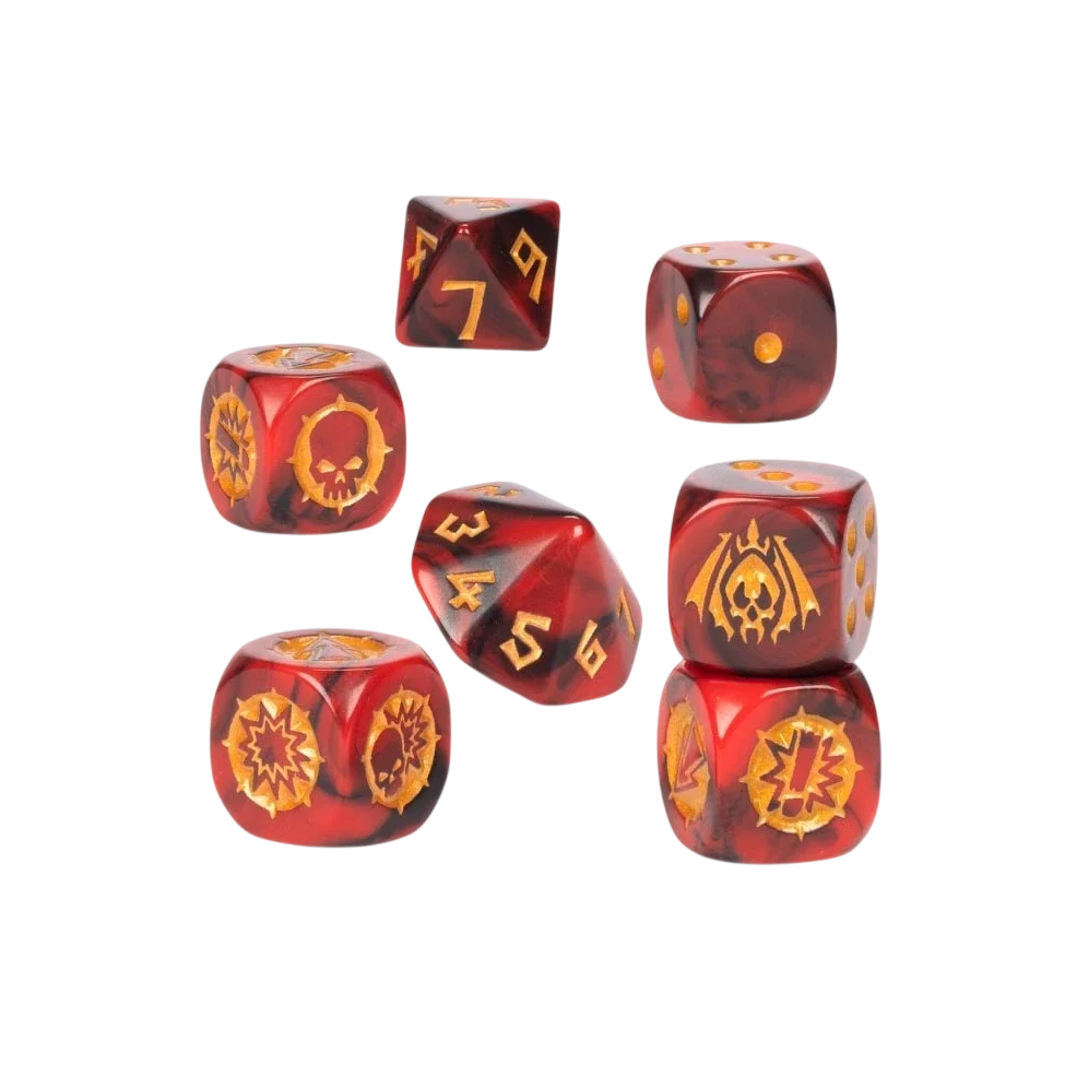 Blood Bowl Vampire Team Dice Set (New in Box)