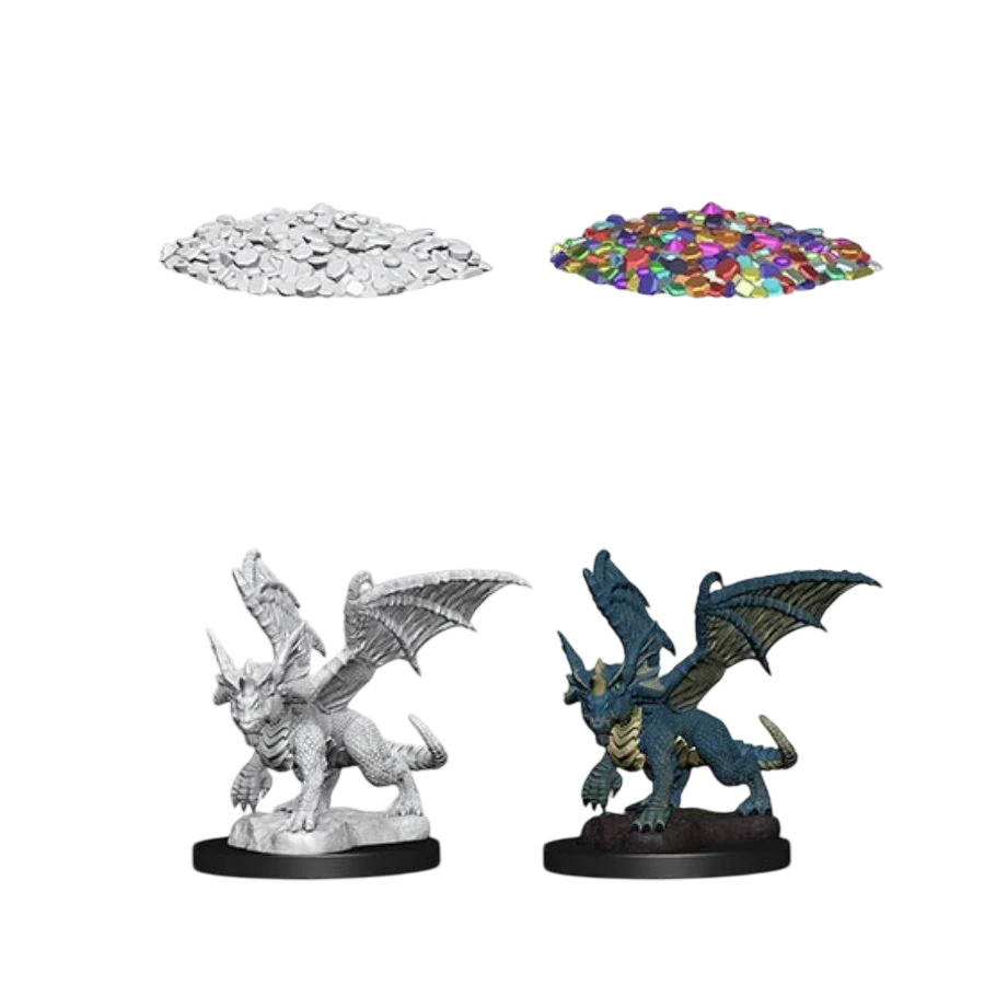 Blue Dragon Wyrmling (Custom Painted)