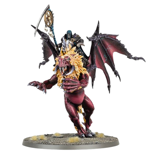 Chaos Sorcerer Lord on Manticore (Custom Painted) (Assembled)
