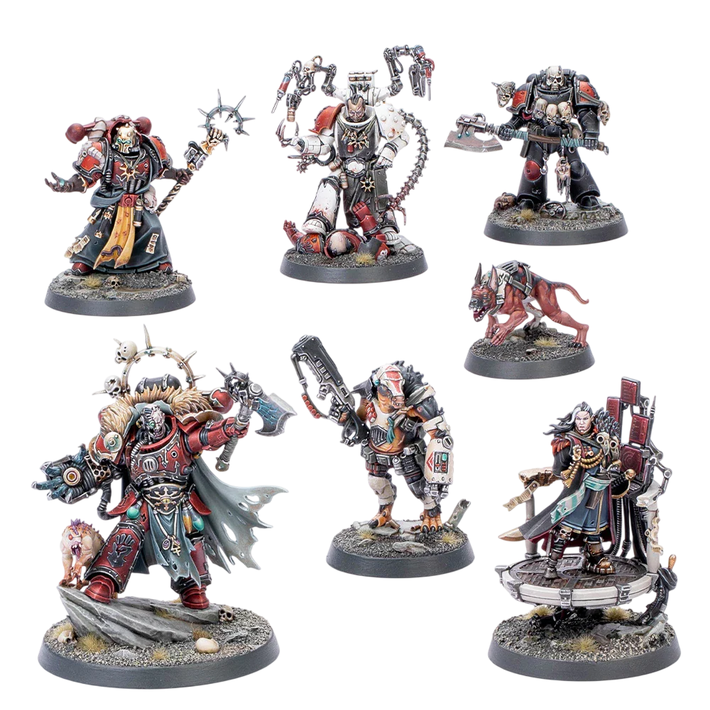 Chaos Space Marines: Huron Blackheart (Unpainted) (Assembled) from Warhammer 40k