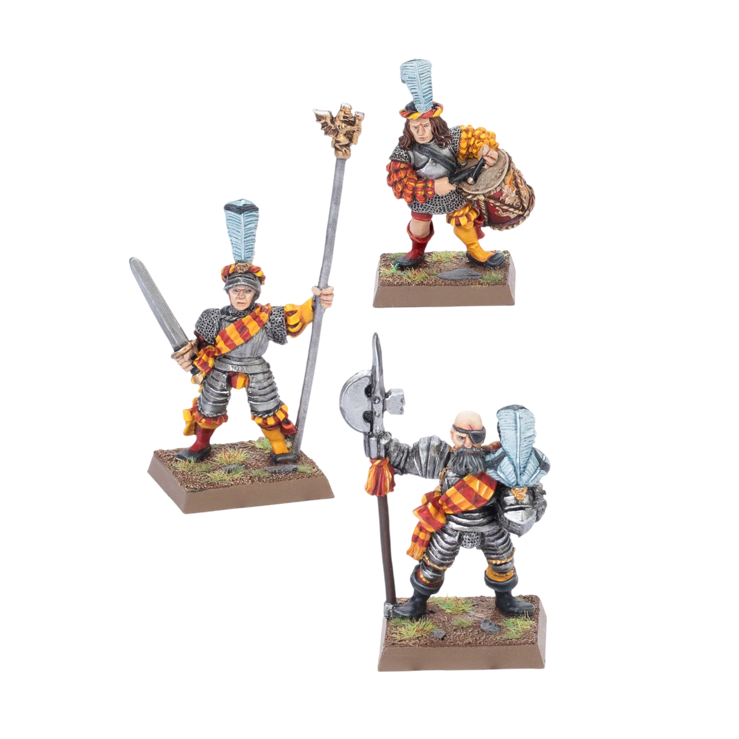 Classic Empire State Troop Command with Halberd (Custom Painted) (Assembled) from Warhammer: The Old World