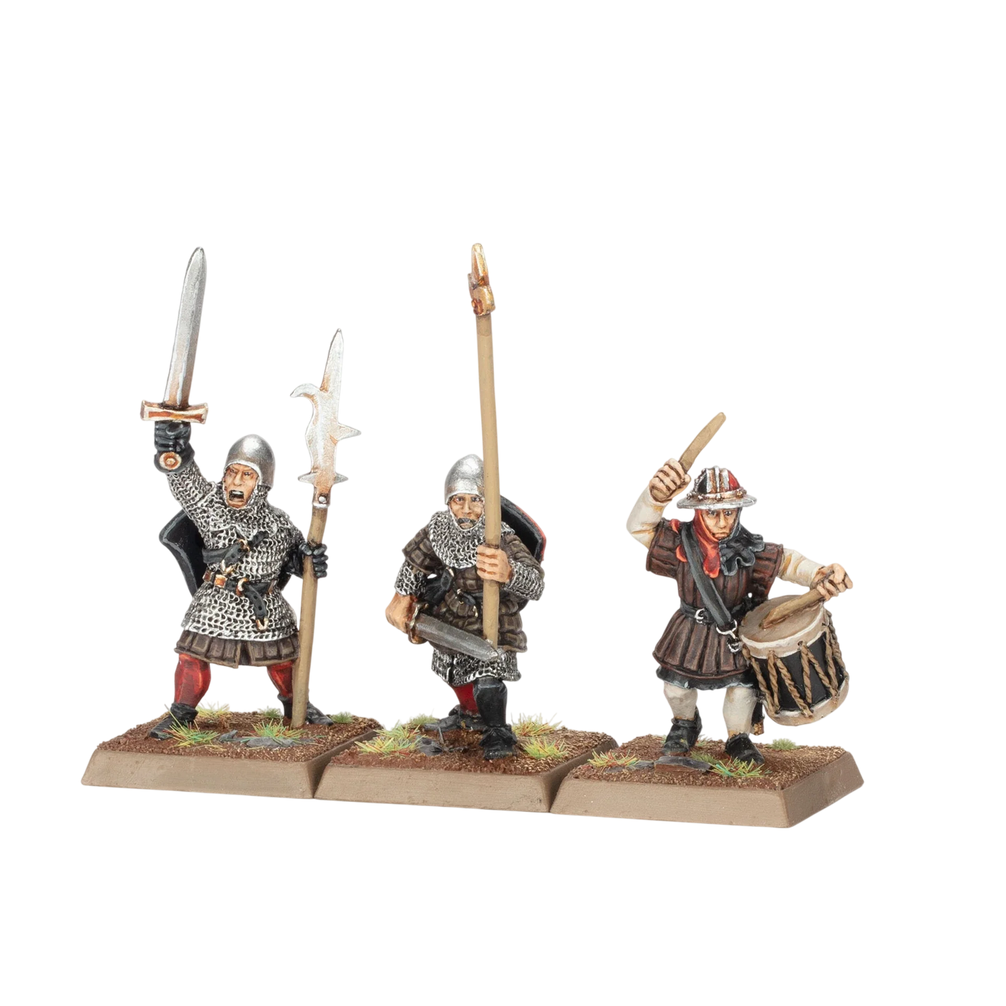 Classic Men-at-Arms with Halberds Command (Unpainted) (Assembled) from Warhammer: The Old World