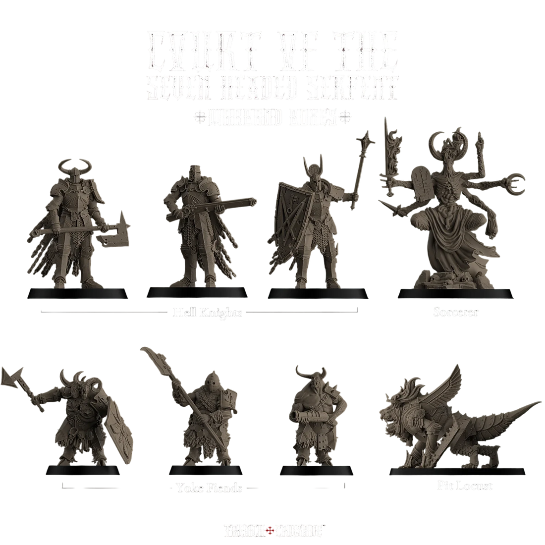 Court Of The Seven Headed Serpent Warband (Custom Painted) (Assembled)