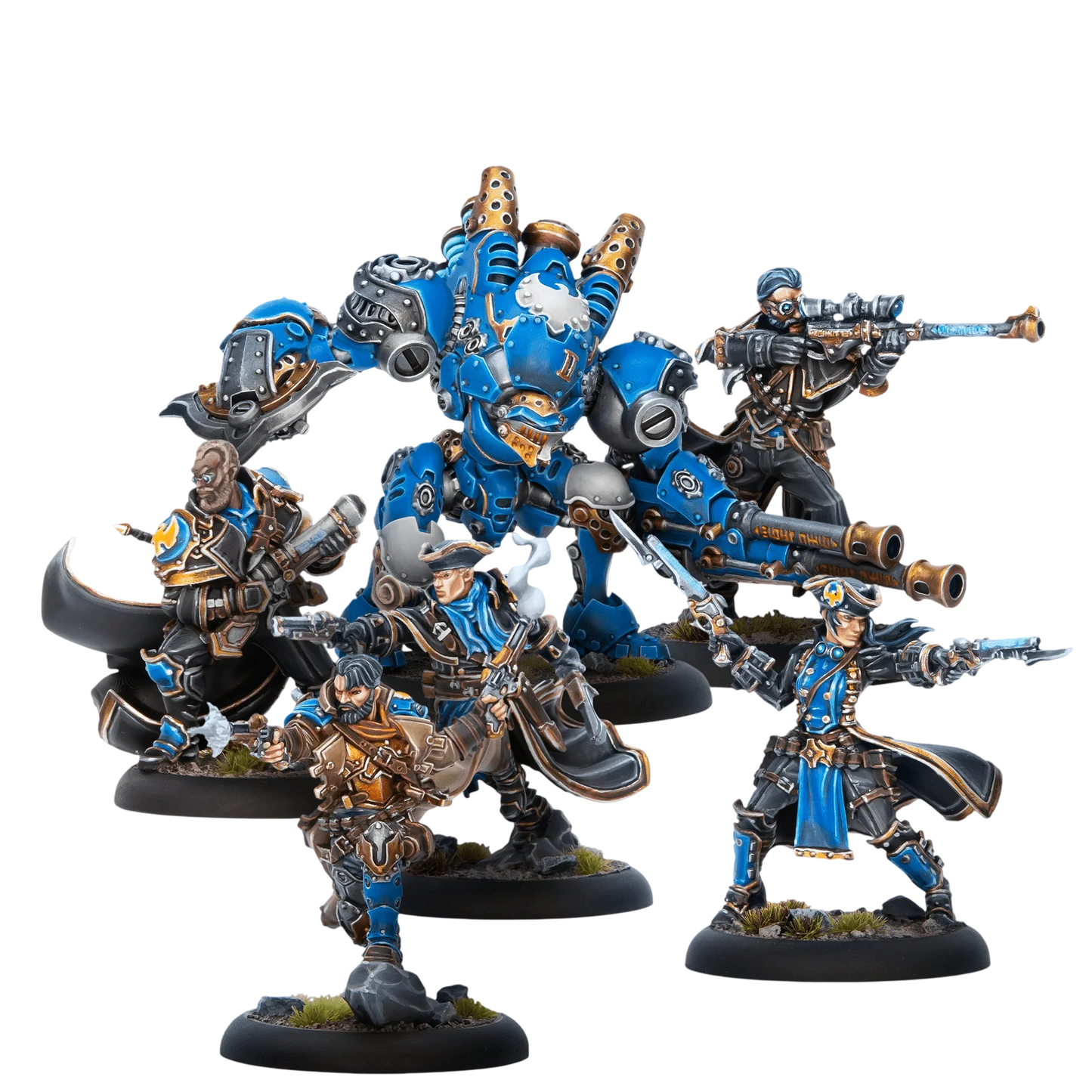 Cygnar Hellslingers Command Cadre (HIPS) (New on Sprue)