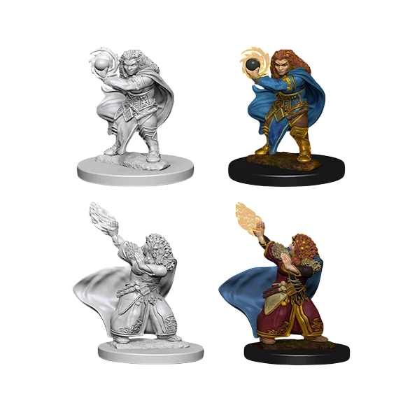 D&D Nolzur's Marvelous Miniatures: Dwarf Female Wizard (Unpainted)