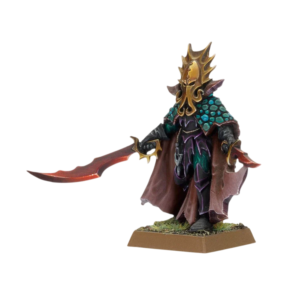 Dark Elf Lokhir Fellheart (Custom Painted) (Assembled)