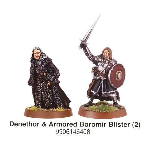 Denethor & Armoured Boromir (Custom Painted) (Assembled)