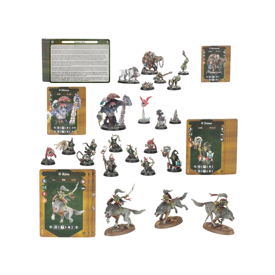 Destruction Warbands: Gitz and Goliaths (Unpainted) (Assembled)