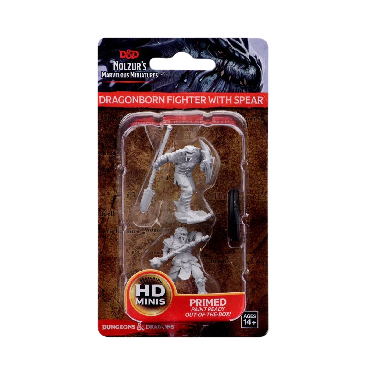 Dragonborn Male Fighter with Spear (New in Box)
