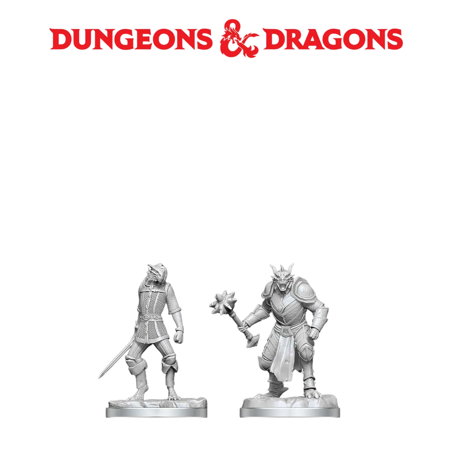 Dragonborn Paladin & Dragonborn Squire (Custom Painted)