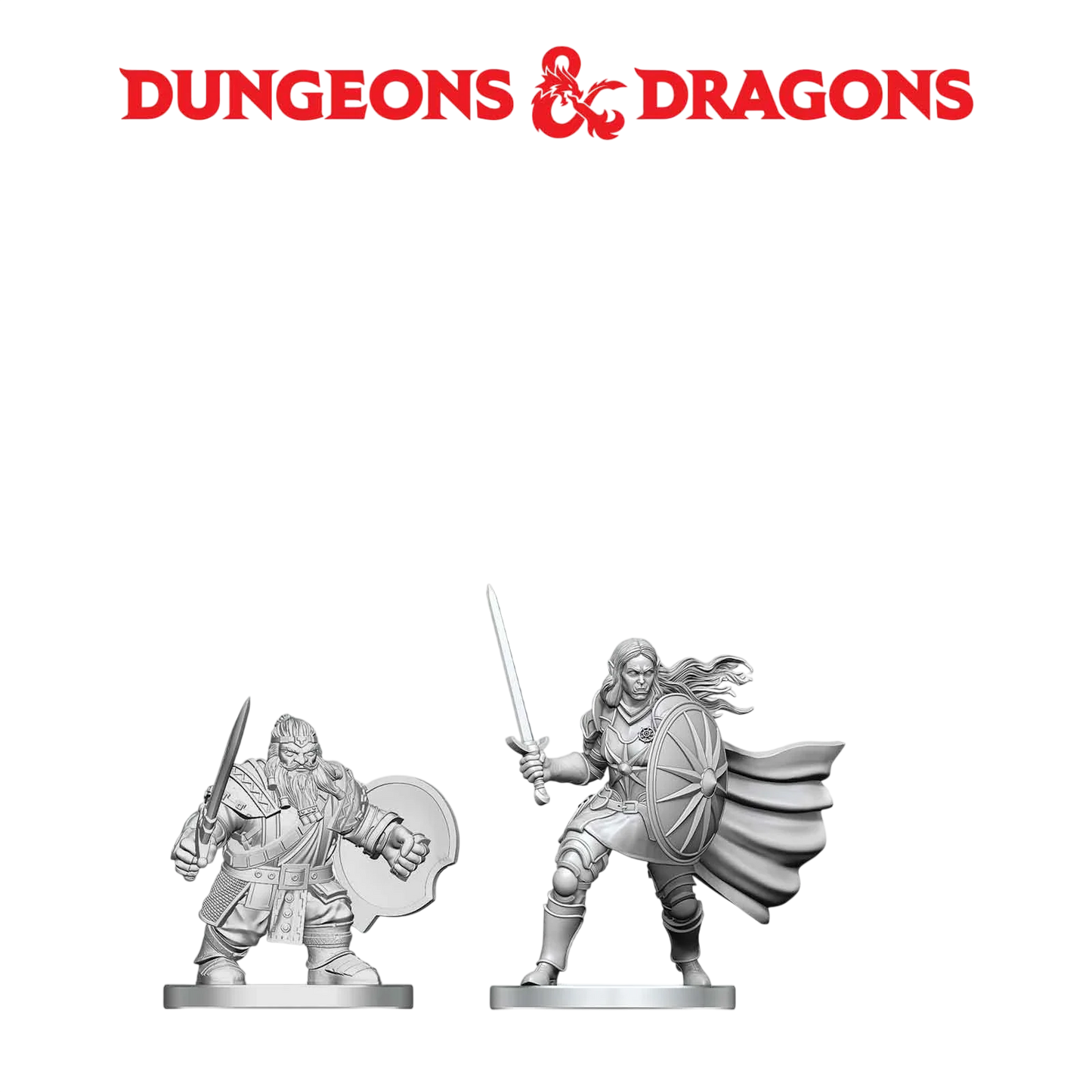 Dwarf Fighter & Orc Paladin (Custom Painted)