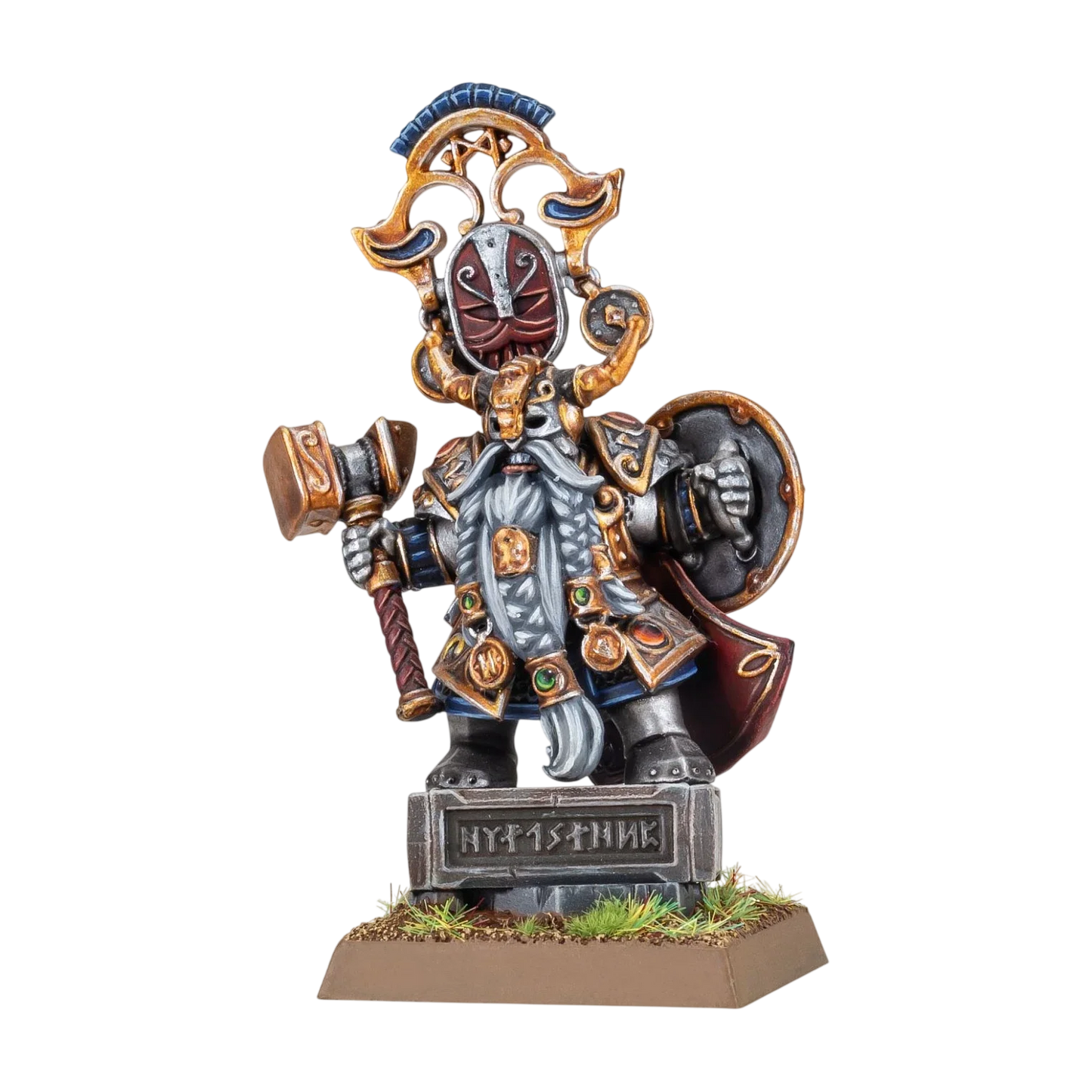 Dwarf King With Oathstone (Unpainted) (Assembled)