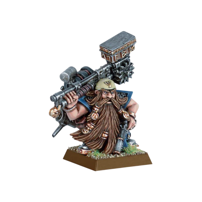 Dwarf Master Engineer with Great Weapon (Custom Painted) (Assembled)
