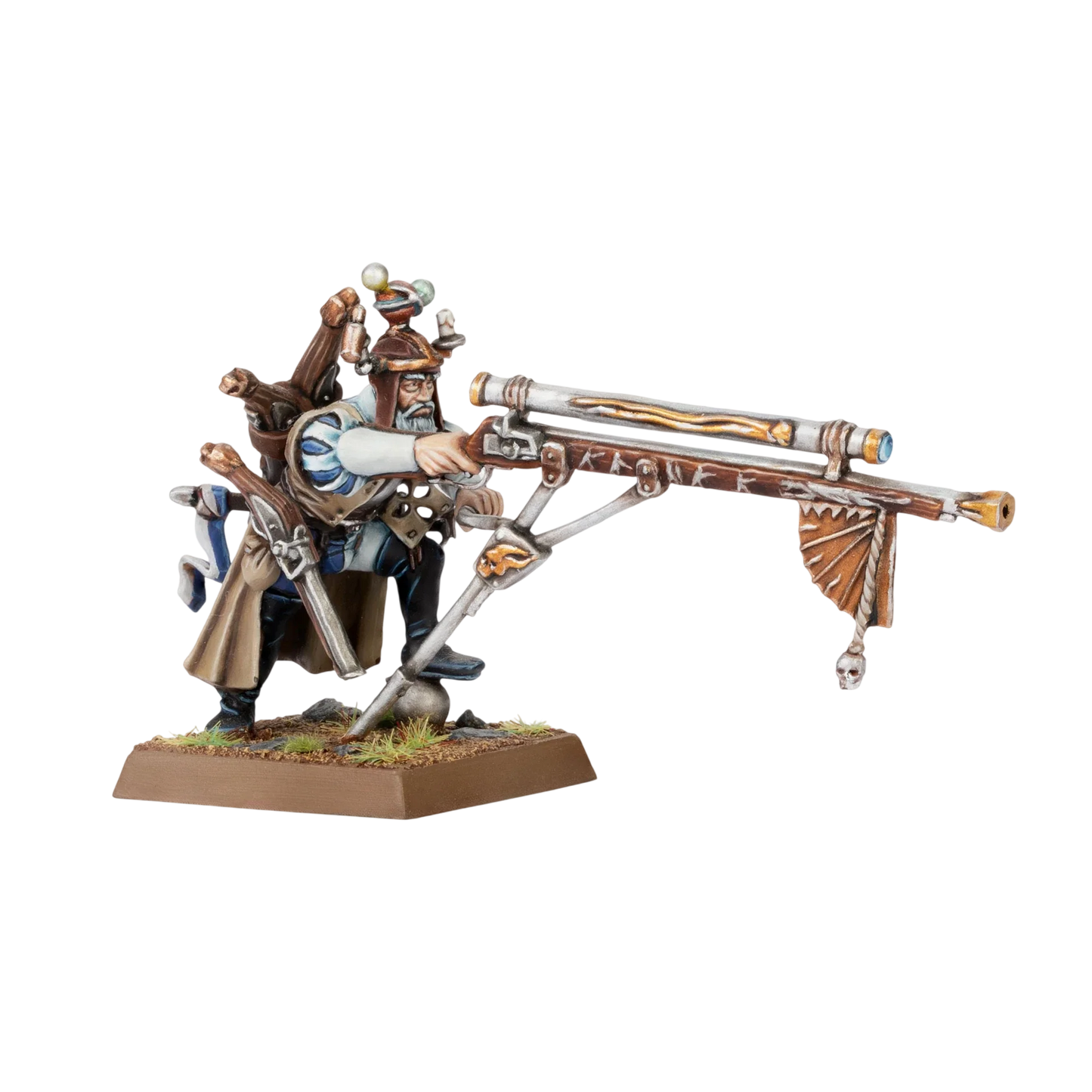 Empire Engineer with Hochland Long Rifle (Custom Painted) (Assembled)