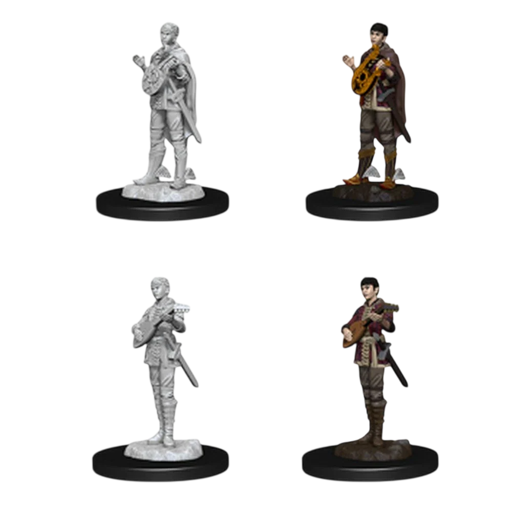Female Half-Elf Bard (Unpainted)
