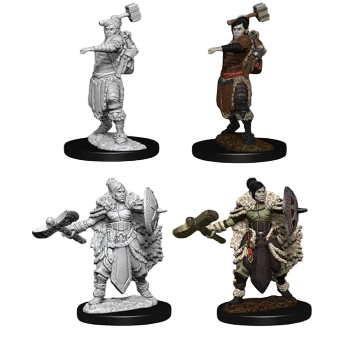 Female Half-Orc Barbarian (Unpainted)