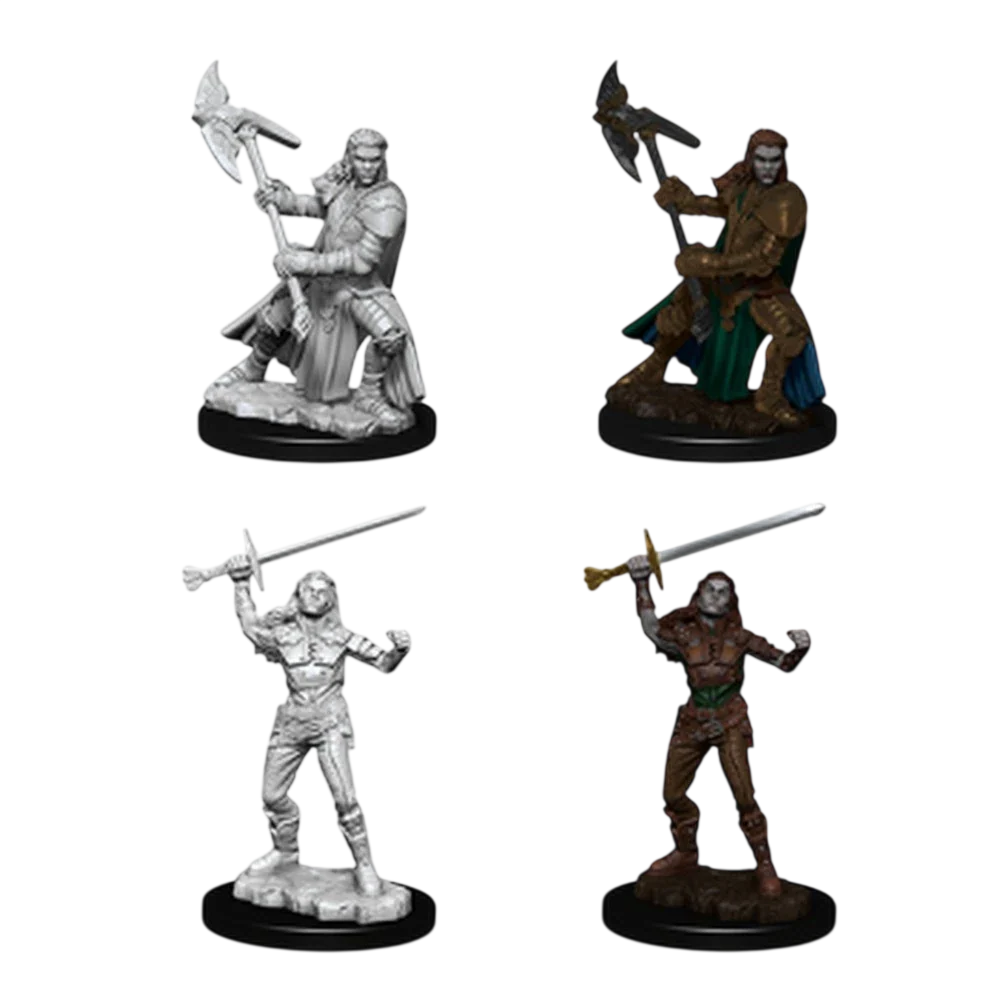 Female Half-Orc Fighter (Custom Painted)