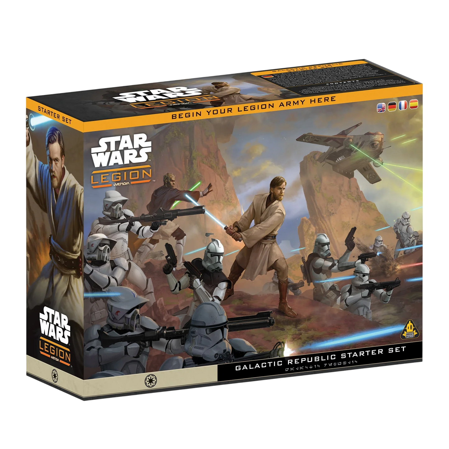 Galactic Republic Starter Set (Custom Painted) (Assembled)